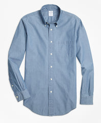 Regent Fit Indigo Chambray Sport Shirt
