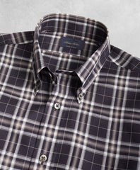 Golden Fleece® Regent Fit Black Plaid Flannel Sport Shirt