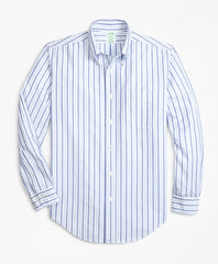 Milano Fit Oxford Alternating Stripe Sport Shirt