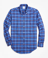 Regent Fit Oxford Plaid Sport Shirt