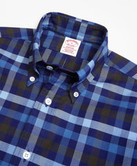 Madison Fit Oxford Two-Color Plaid Sport Shirt