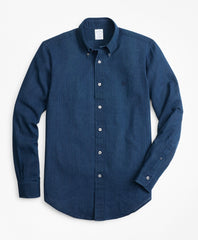 Regent Fit Stripe Indigo Sport Shirt