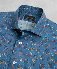 Golden Fleece® Regent Fit Blue Floral Sport Shirt