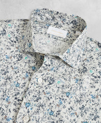 Golden Fleece® Regent Fit White Floral Sport Shirt