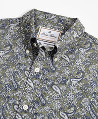 Luxury Collection Regent Fitted Sport Shirt, Button-Down Collar Paisley Print