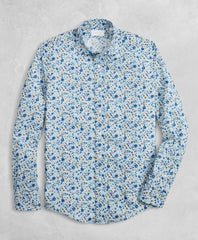 Golden Fleece® Regent Fit Light-Blue Floral Sport Shirt