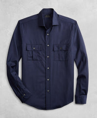 Golden Fleece® BrooksTech™ Two-Pocket Wool Sport Shirt