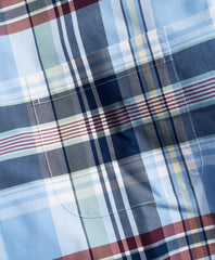Stretch Milano Slim-Fit Sport Shirt, Non-Iron Multi-Plaid