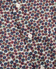 Golden Fleece® Regent Fit Navy Flower-Print Poplin Sport Shirt