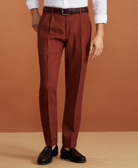 Golden Fleece® Linen Pleated Chino Trousers
