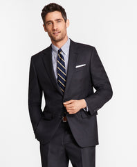 Madison Fit Saxxon™ Wool Navy Tic 1818 Suit