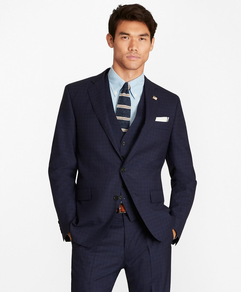 Regent Fit Check Three-Piece 1818 Suit