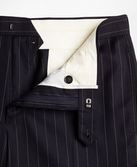 BrooksGate™ Regent-Fit Bead-Stripe Wool Twill Suit Pants