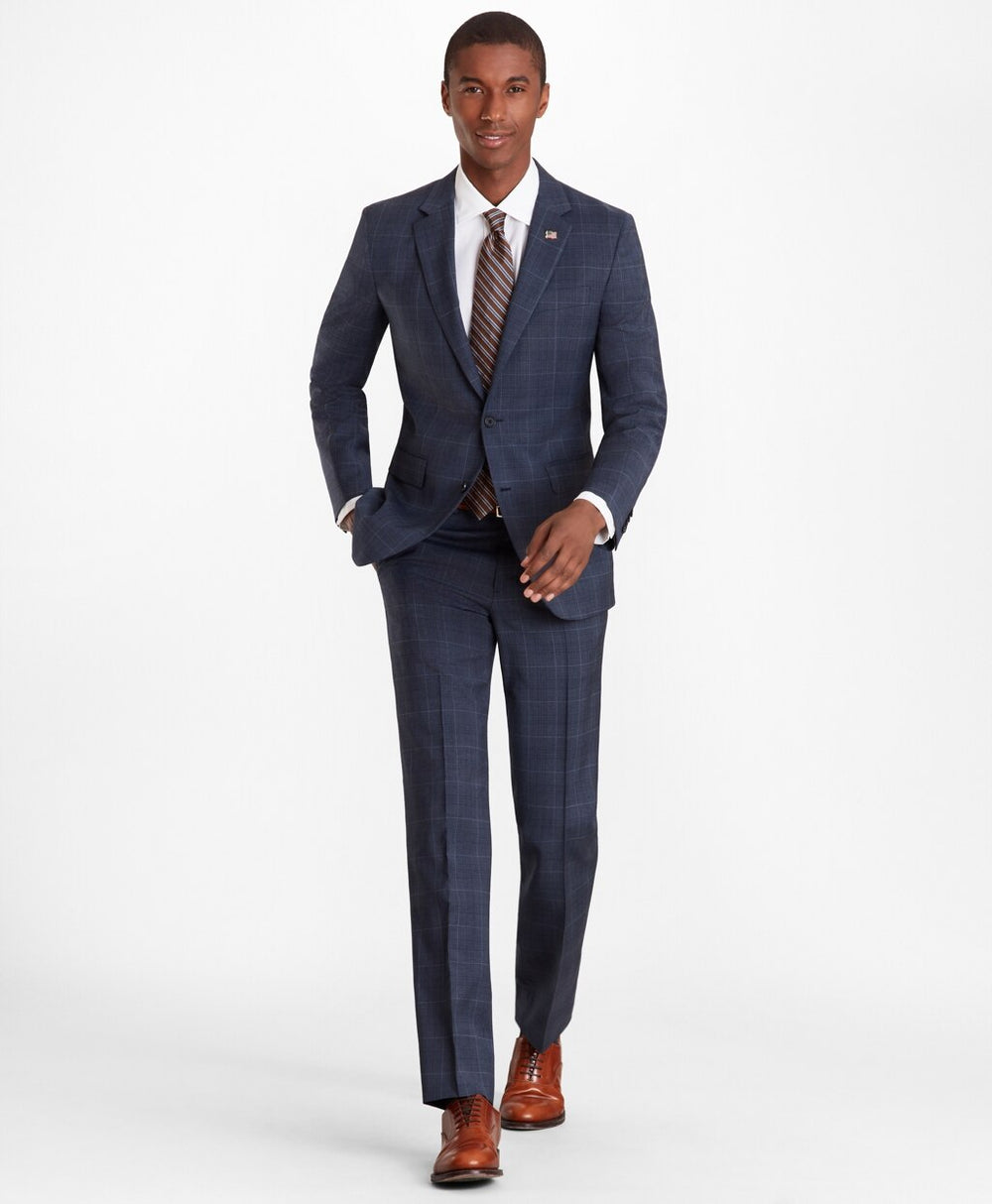 Milano Fit Plaid 1818 Suit