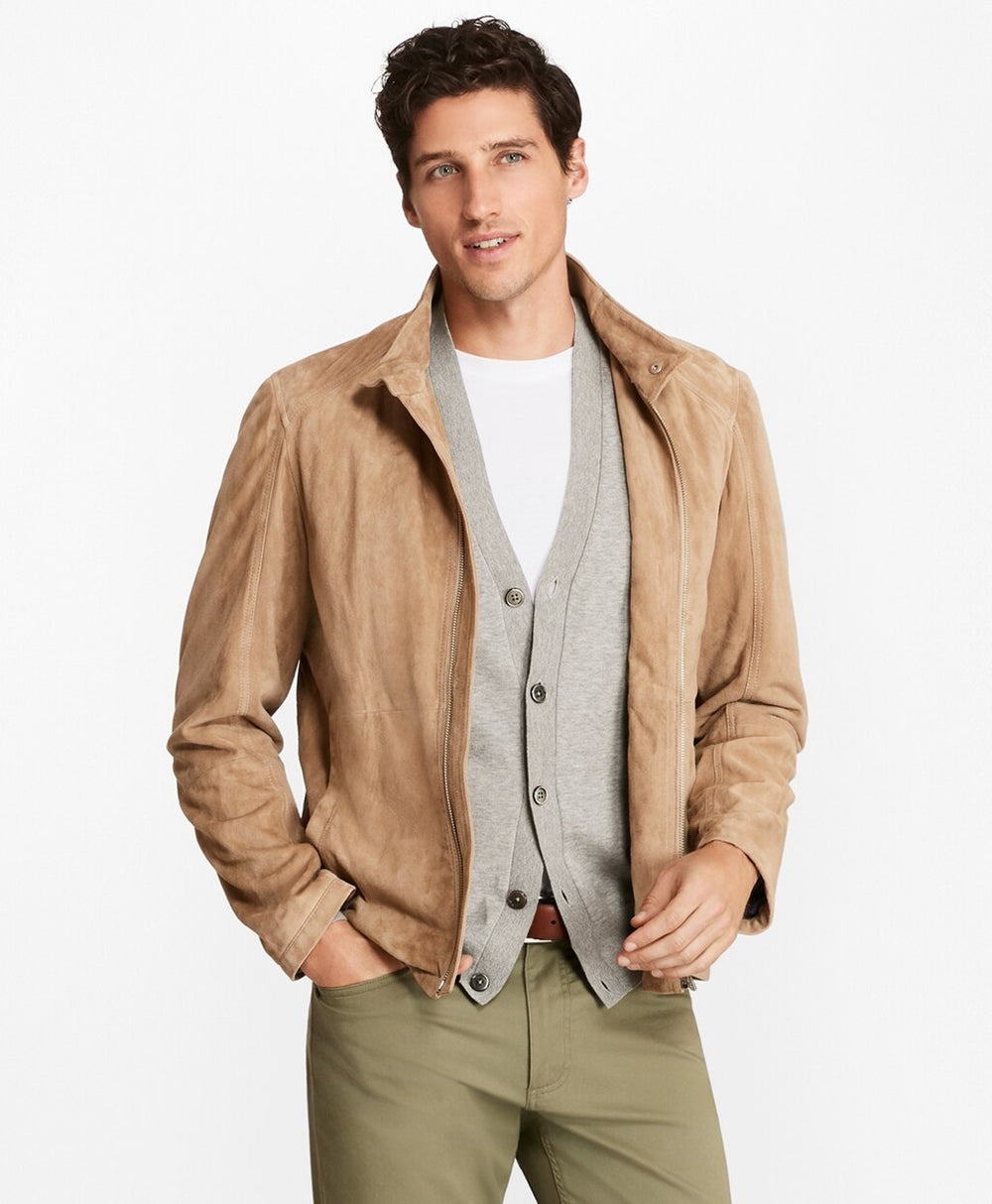 Suede Bomber Jacket