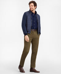 Mixed-Media Quilted Bomber Jacket