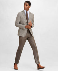 Golden Fleece® Wool-Blend Houndstooth Brown Sport Coat