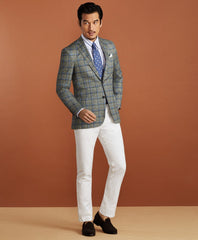 Golden Fleece® Linen-Cotton Plaid Sport Coat