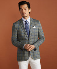Golden Fleece® Linen-Cotton Plaid Sport Coat