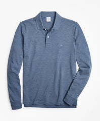 Slim Fit Supima® Long-Sleeve Performance Polo Shirt