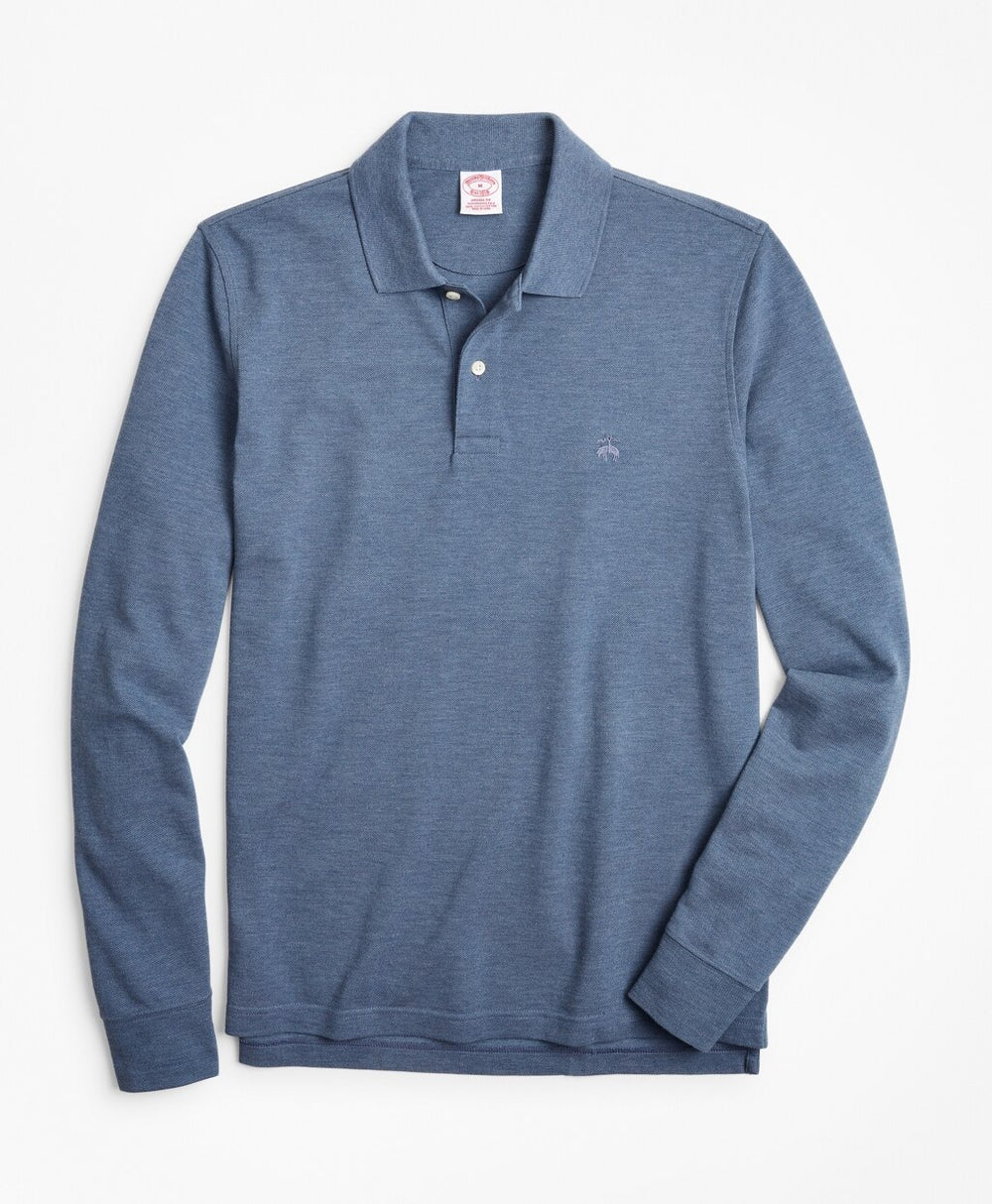 Original Fit Supima® Long-Sleeve Performance Polo Shirt