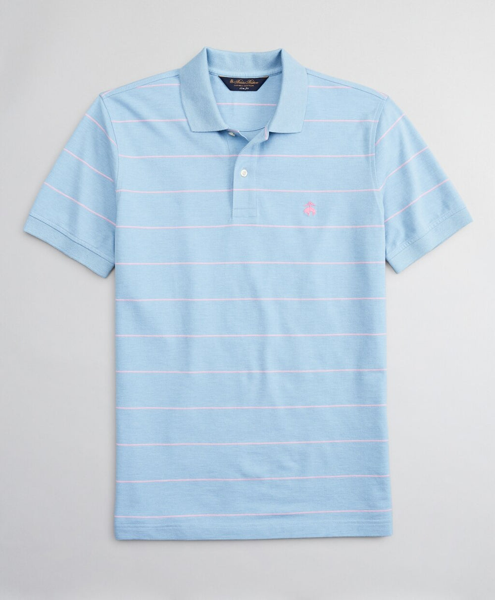 Slim Fit Thin Stripe Polo Shirt