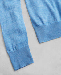 Golden Fleece® 3-D Knit Fine-Gauge Merino V-Neck Sweater