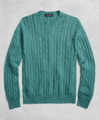 Golden Fleece® 3-D Knit Cable Crewneck Sweater