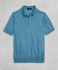 Golden Fleece® 3-D Knit Fine-Gauge Merino Short-Sleeve Polo