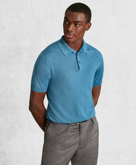 Golden Fleece® 3-D Knit Fine-Gauge Merino Short-Sleeve Polo