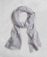 Golden Fleece® Cashmere Silk Gingham Scarf