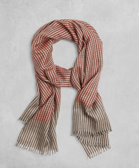 Golden Fleece® Checked Cashmere Silk Scarf
