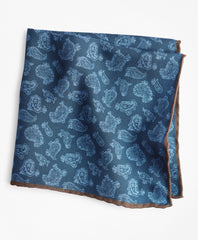 Tossed Pine Reversible Pocket Square