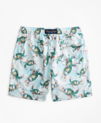 Montauk 6" Turtle Print Swim Trunks