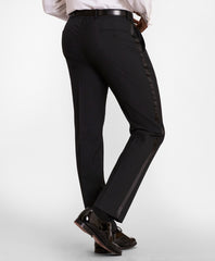BrooksGate™ Regent-Fit Wool Tuxedo Pants
