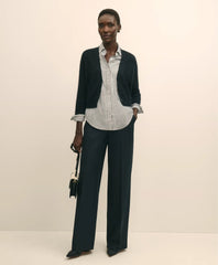 Wool-Cashmere Blend Cropped Cardigan