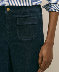 Patch Pocket Bootcut Jeans