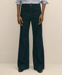 Patch Pocket Bootcut Jeans