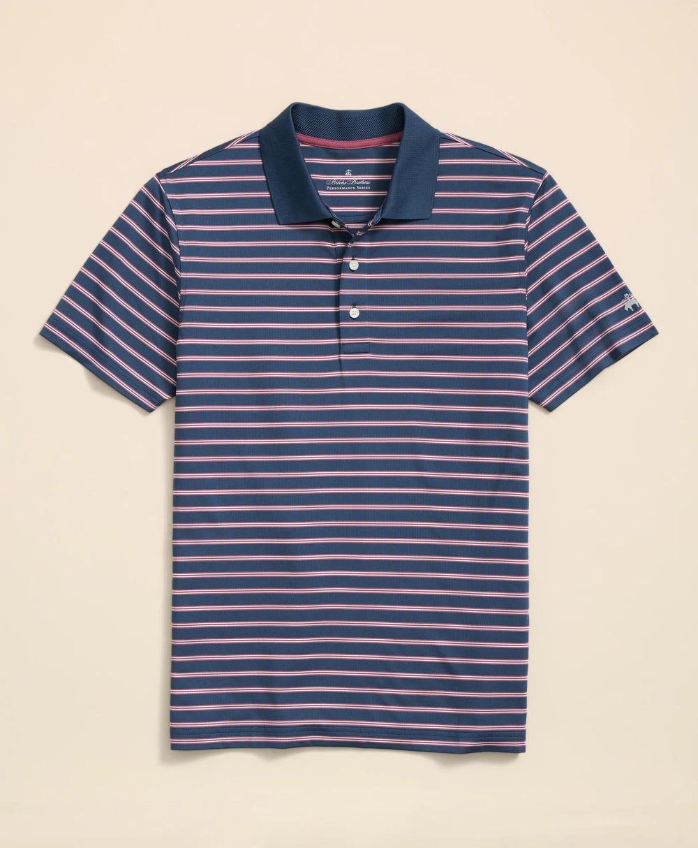 Performance Series BB#1 Striped Polo Shirt