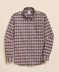 Portuguese Flannel Polo Button Down Collar Multi-Check Shirt