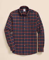 Portuguese Flannel Polo Button Down Collar WIndowpane Shirt