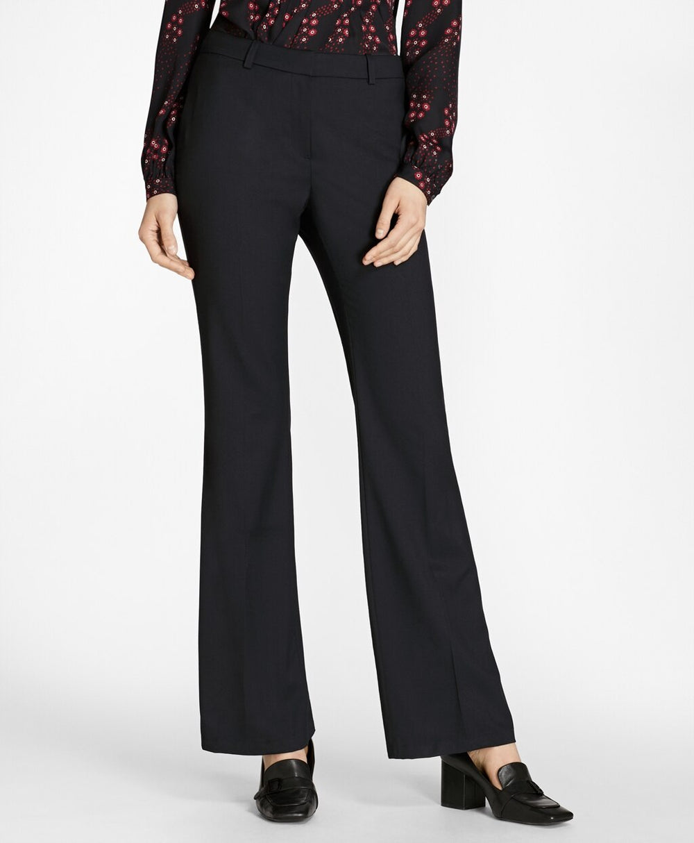 Petite Wool Wide-Leg Pants