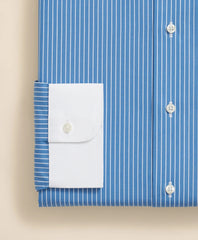 Ground Stripe Dress Shirt Pure Supima® Cotton Regular-Finish Ainsley Collar