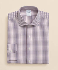 Micro Check Dress Shirt Pure Supima® Cotton Regular-Finish English Spread Collar