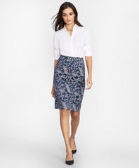 Petite Non-Iron Striped Supima® Cotton Fitted Shirt