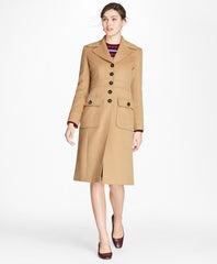 Petite Camel Hair Polo Coat
