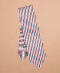 Alternating Stripe Silk-Blend Tie