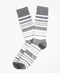 Variegated Stripe Crew Socks