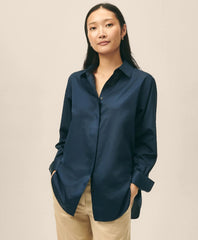Relaxed Shirt in Supima® Cotton Sateen