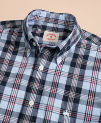 Plaid Cotton Broadcloth Sport Shirt